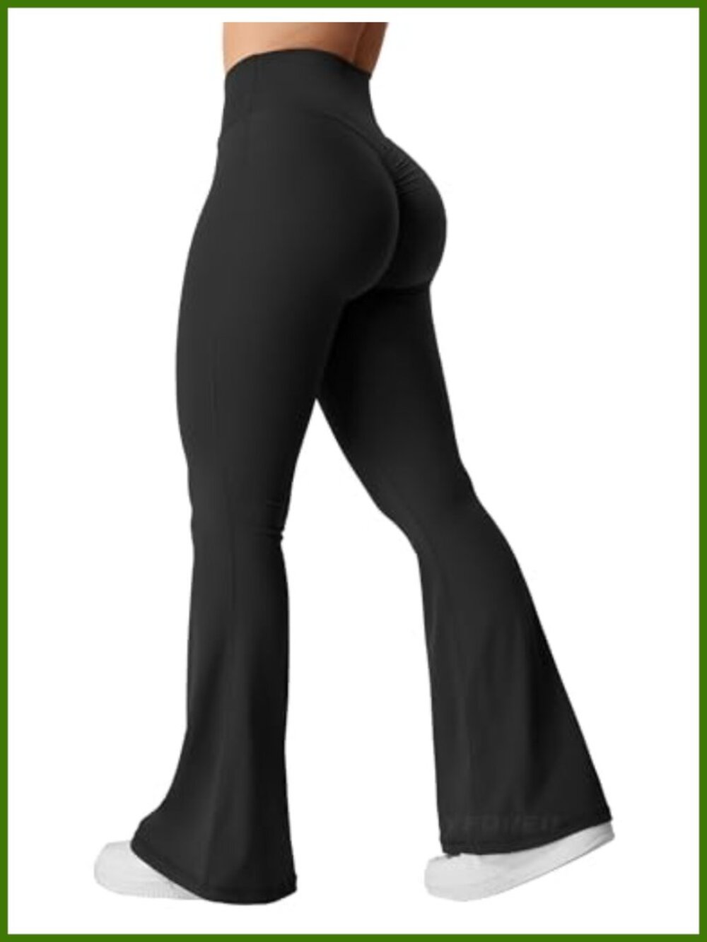 Flare Scrunch Leggings High V-Waist Yoga Pants Buttery Soft Squat Proof